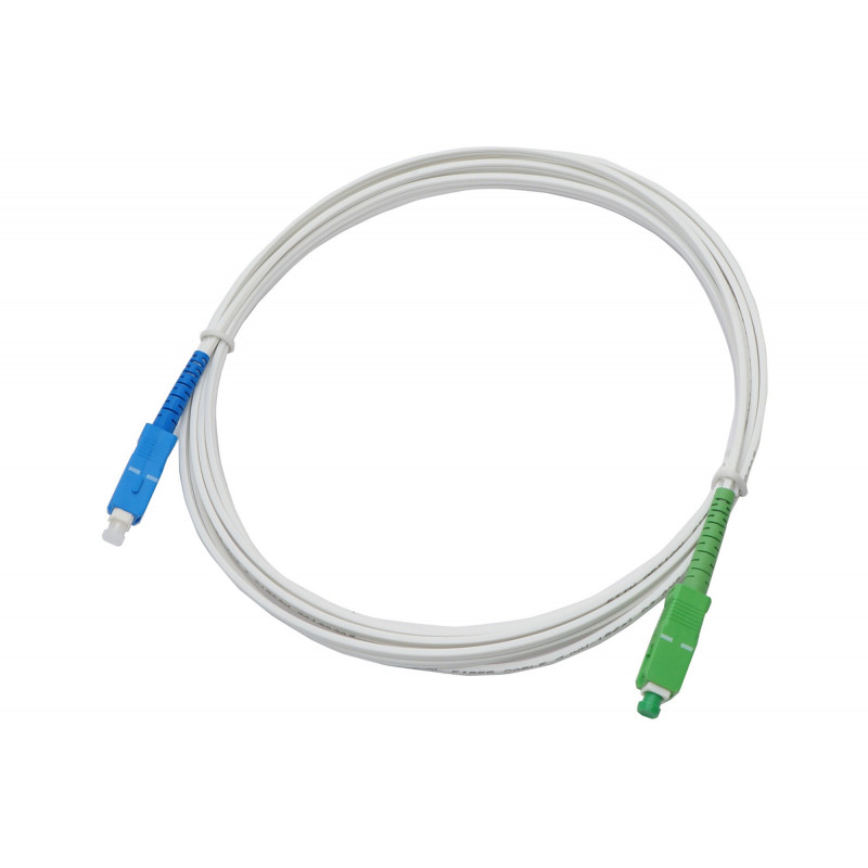 Câble fibre optique Lineaire pour Freebox 15 m Blanc