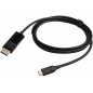 Câble DisplayPort vers USB Type C Erard 2 m Noir