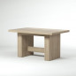 DINING Table a manger extensible de 6 a 12 personnes style contemporain decor chene Sonoma - L 140-273 x l 90 cm