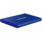Disque SSD Externe Portable 2 To Samsung T7 USB 3.1 gen 2 Bleu