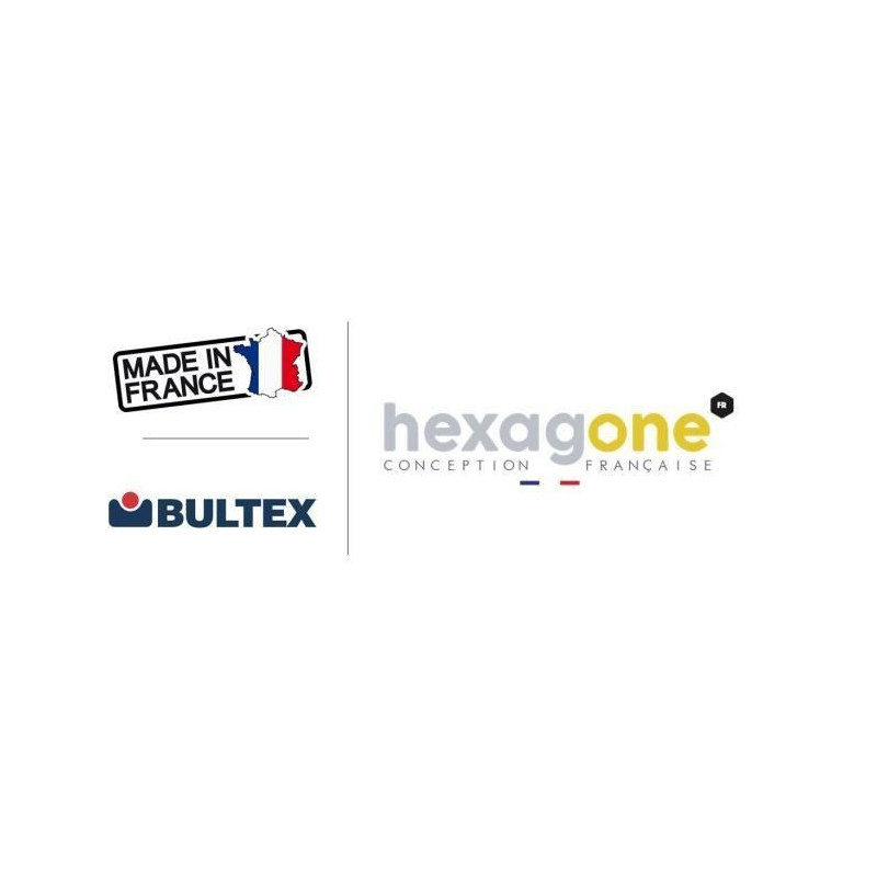 BULTEX Canape droit Convertible 3 places MAXIME - Made in France Tissu Beige - L 194 x P 96 x H 83 cm
