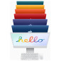 Apple iMac 24" 512 Go SSD 8 Go RAM Puce M1 CPU 8 cœurs GPU 8 cœurs Orange Nouveau