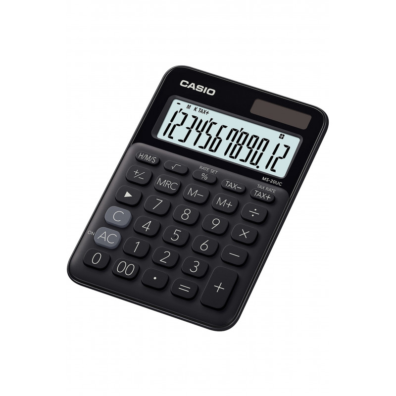 Calculatrice de bureau Casio MS 20 UC Noir