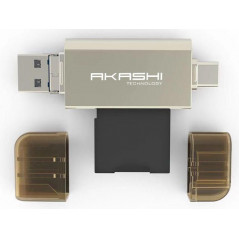 AKASHI Lecteur carte SD / Micro SD 3 en 1 AKASHI ALTSDREADER 3 IN 1