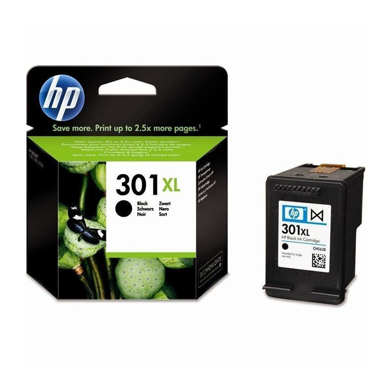 HP 301XL cartouche dencre noire grande capacite authentique pour HP Envy 4505 et HP DeskJet 1050/1512/2548/3057A CH563EE