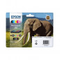 Epson Cartouche Multipack 24 Elephant Claria Photo HD - Noir + 5 Couleurs