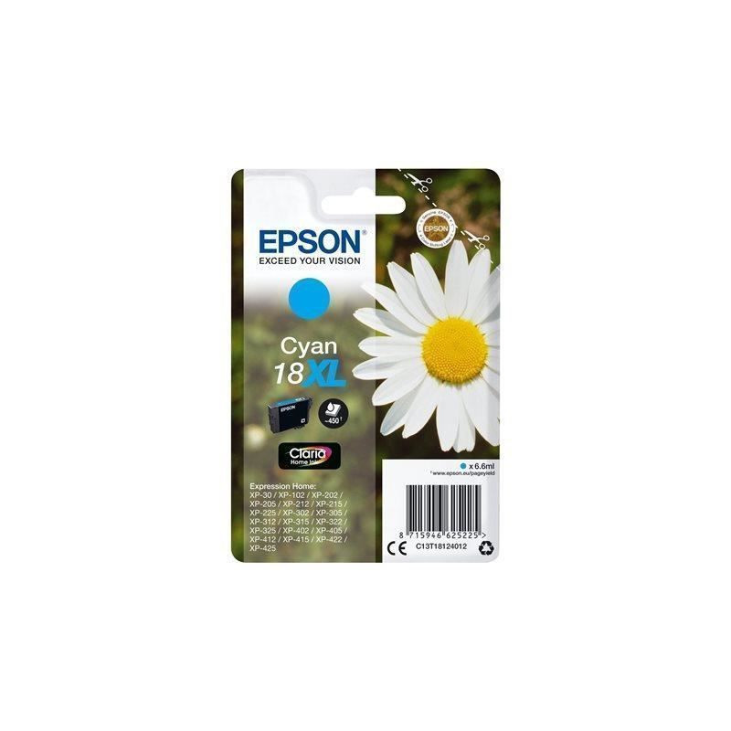EPSON Cartouche T1812 - Paquerette - Cyan XL