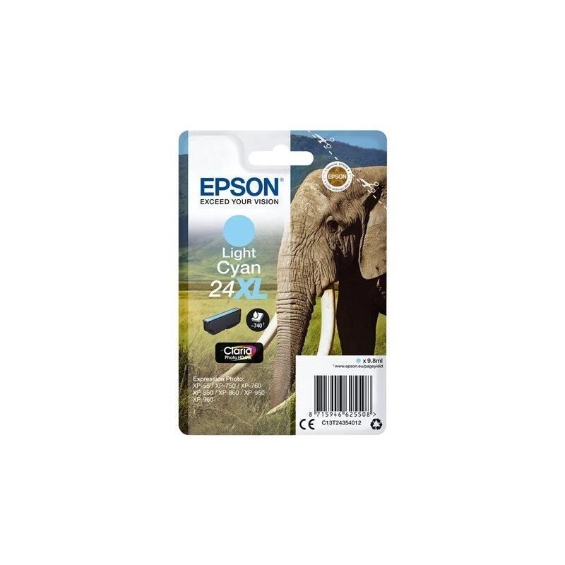EPSON Cartouche T2435 - Elephant - Cyan Clair XL