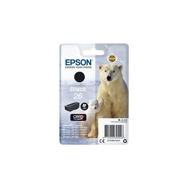 EPSON Cartouche T2601 - Ours polaire - Noir
