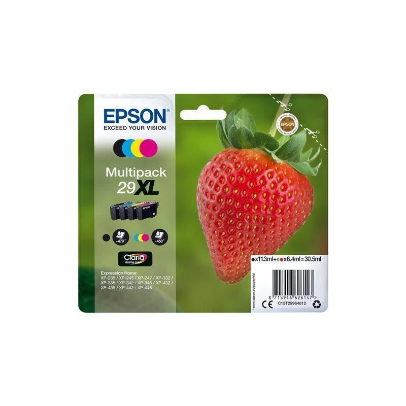 EPSON Multipack T2996 - Fraise - Noir, Cyan, Magenta, Jaune XL