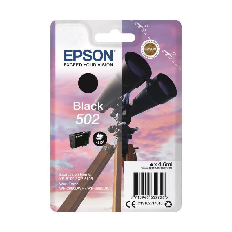 EPSON Cartouche Jumelles - Noir 502