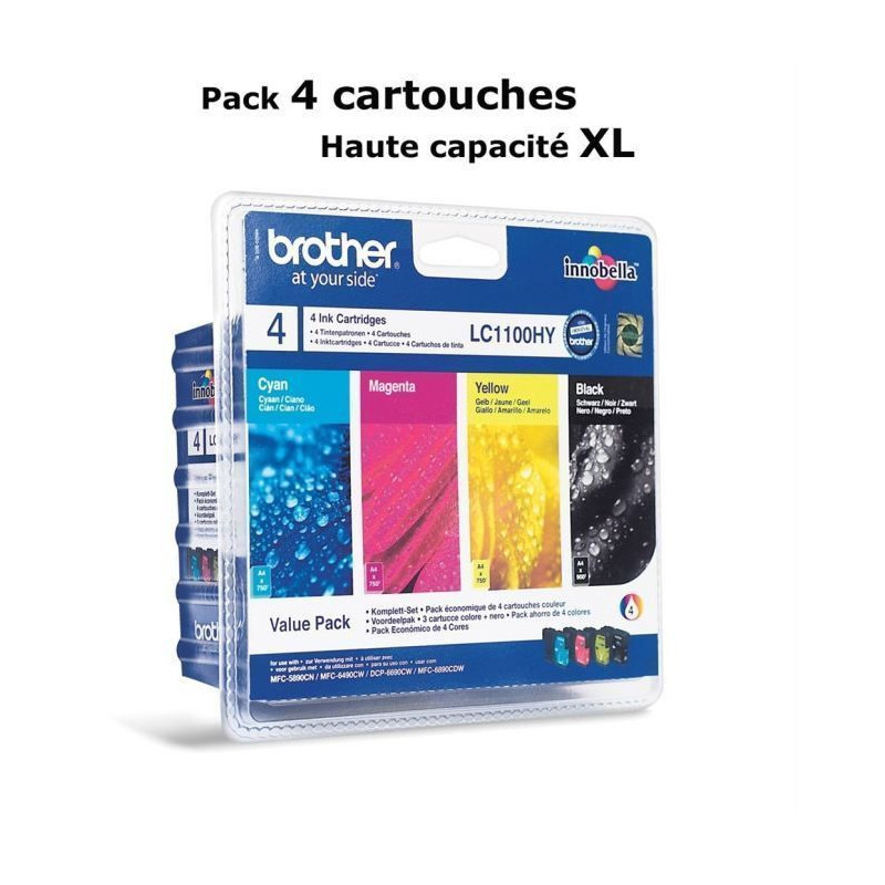 Brother LC1100HY Cartouches dencre Multipack Coul