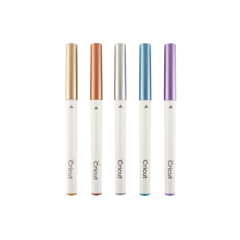 Kit de 5 stylos à pointe moyenne Cricut couleurs métallisés