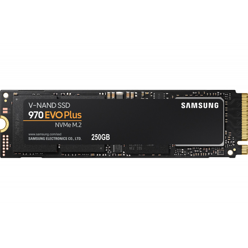 Disque SSD Interne Samsung V NAND 970 EVO Plus NVMe M.2 250 Go