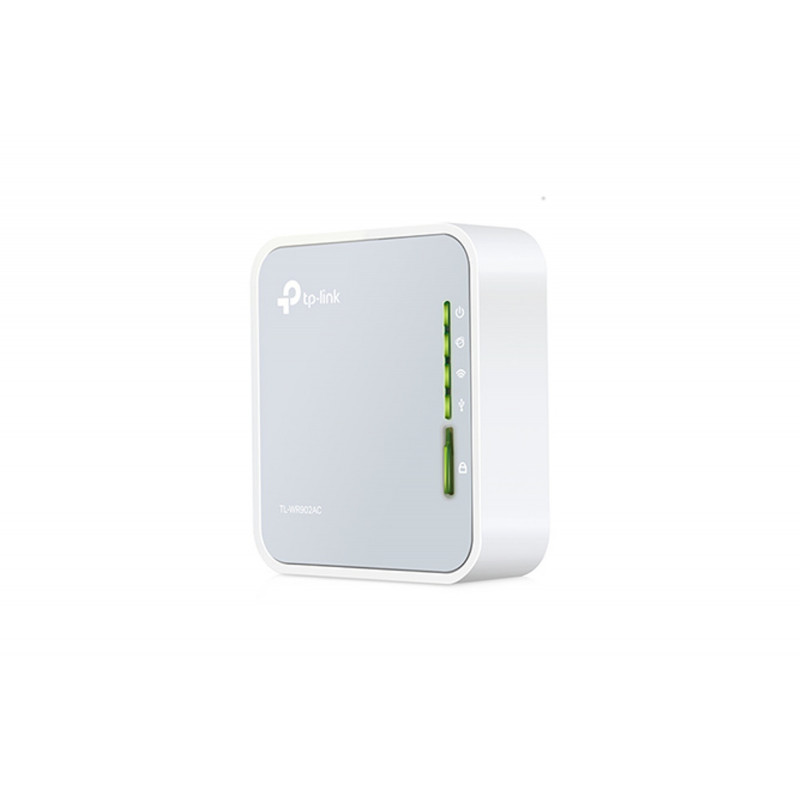 Routeur sans fil portable WiFi AC 750 Mbps TP LINK TL WR902AC Blanc