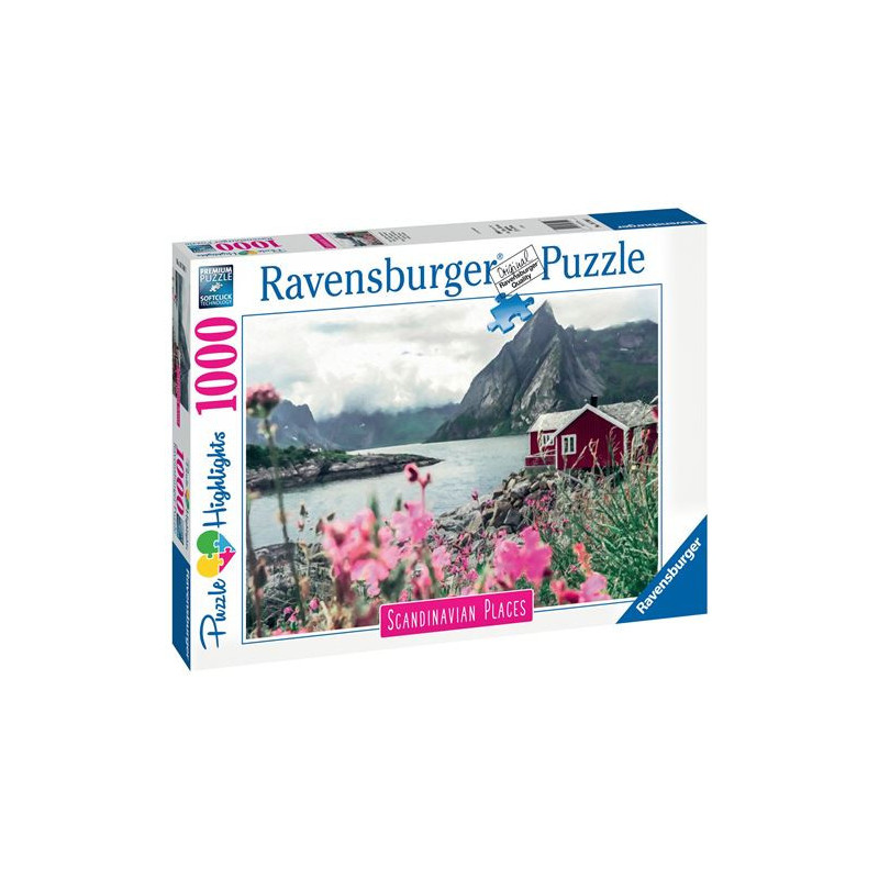 Puzzle 1000 pièces Ravensburger Reine Lofoten Norvège