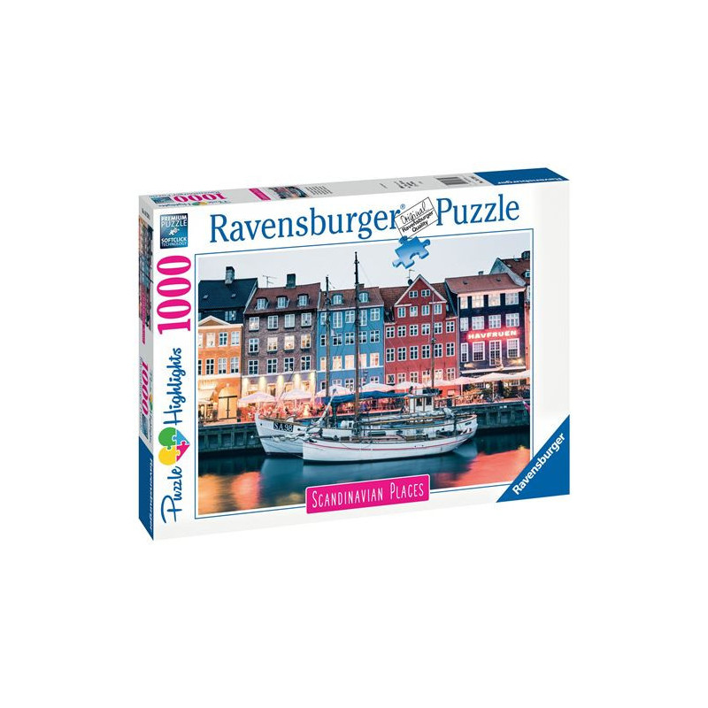 Puzzle 1000 pièces Ravensburger Copenhague Danemark