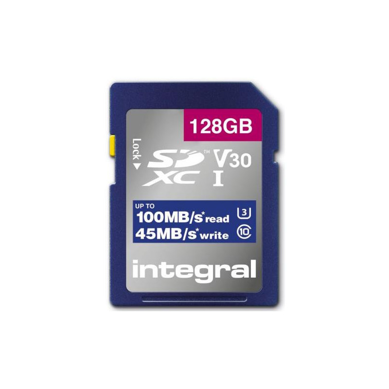 Carte sécure digital INTEGRAL INSDX128G-100V30