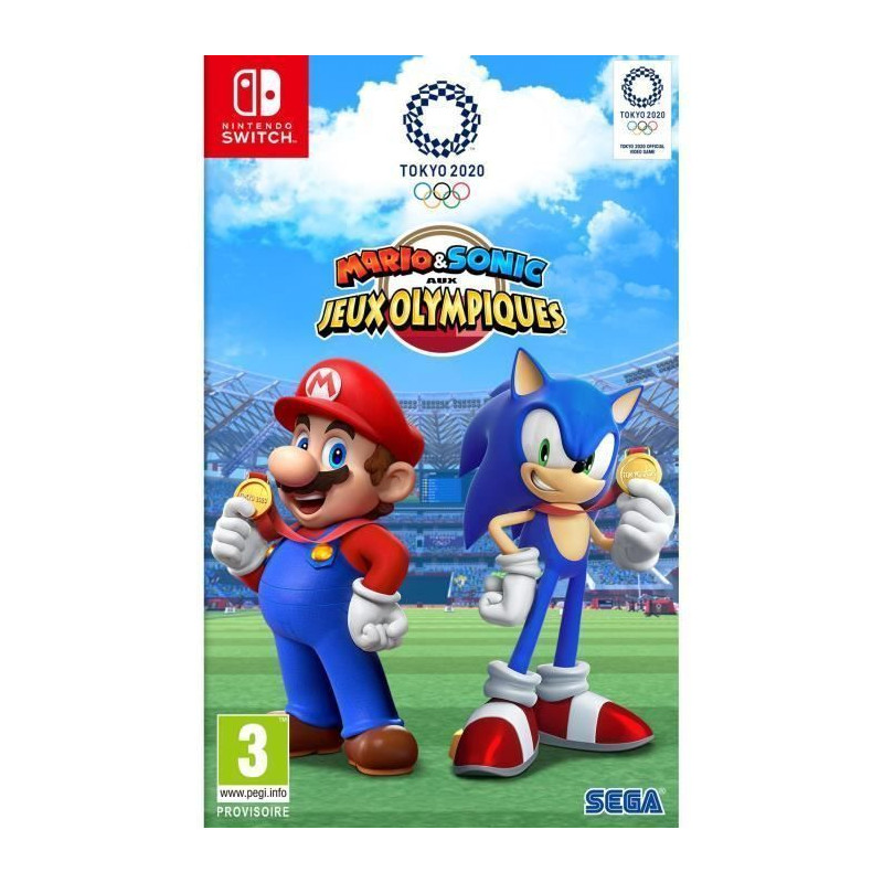 Jeu Nintendo Switch Mario + Sonic aux Jeux Olympiques de Tokyo 2020