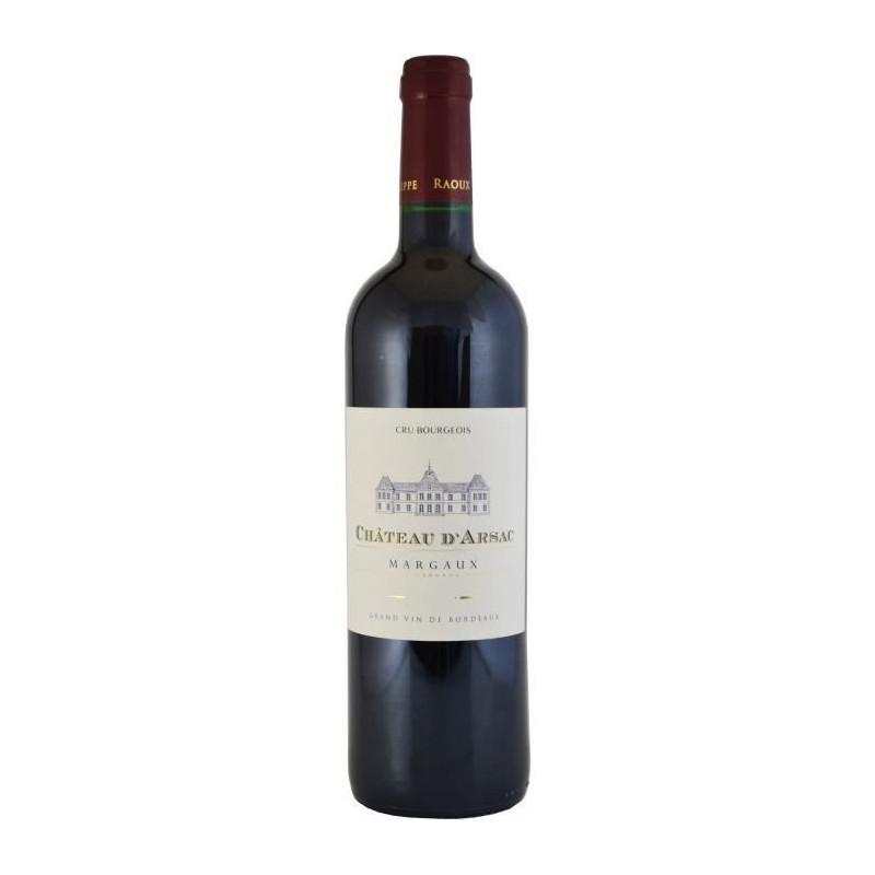 Chateau dArsac 2017 - AOC Margaux Cru Bourgeois - Vin rouge de Bordeaux - 0.75 cl