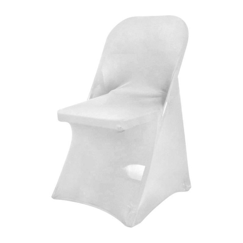 Set housse couverture - chaise x4 - blanc