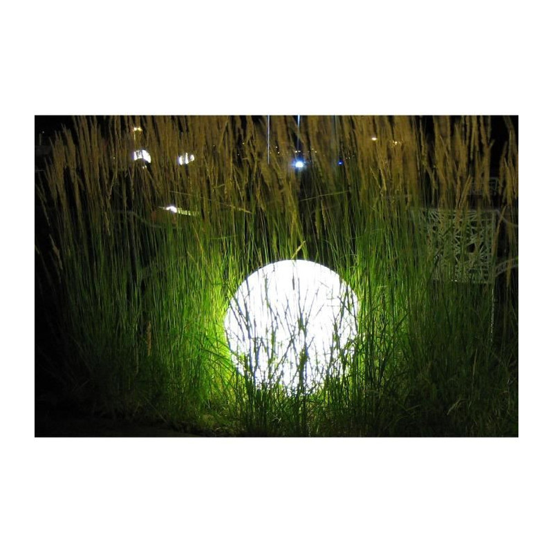 LUMISKY - Boule lumineuse filaire pour exterieur LED - blanc BOBBY - O50cm culot E27