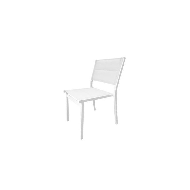 Lot de 4 chaises de jardin - Aluminium - 54 x 48 x 84 cm
