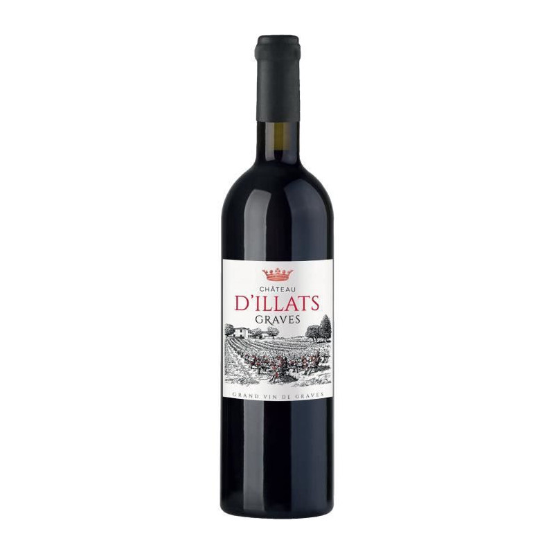 Chateau dIllats 2019 Graves - Vin rouge de Bordeaux