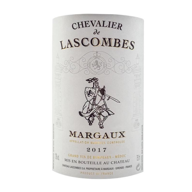 Chevalier de Lascombes 2017 Margaux - Vin rouge de Bordeaux
