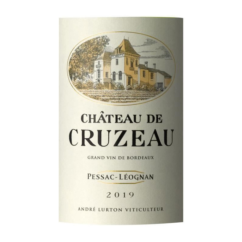 Chateau de Cruzeau 2019 Pessac-Leognan - Vin blanc de Bordeaux