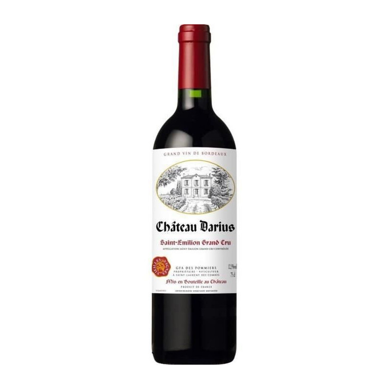 Chateau Darius 2016 Saint Emilion Grand Cru - Vin rouge de Bordeaux