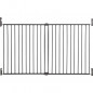 DREAMBABY Barriere de securite Extra large BROADWAY Gro Gate - A visser -  L 76/134,5 x H 76 cm - Grise
