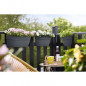 ELHO - Pot de fleurs -  Vibia Campana Easy Hanger Medium  - Anthracite - Balcon exterieur - L 24.1 x W 36 x H 26.5 cm
