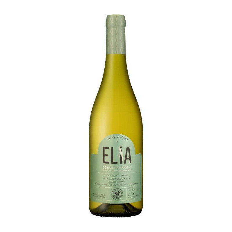 Elia 2021 IGP Cotes de Gascogne Vin blanc du Sud Ouest Naturellement bas en alcool 9?