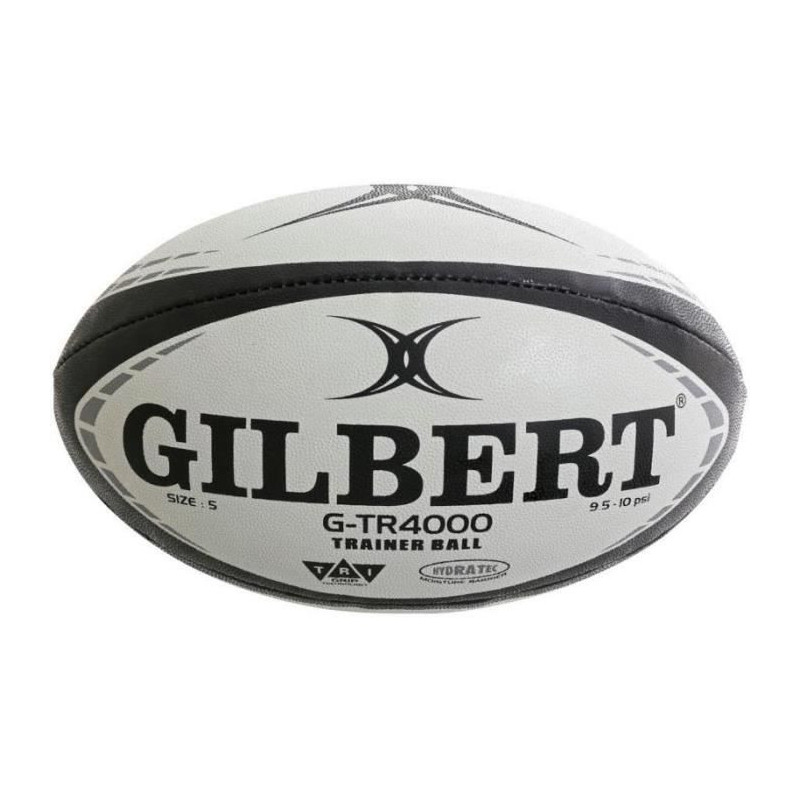 GILBERT Ballon de rugby G-TR4000 - Taille 5 - Homme - Noir