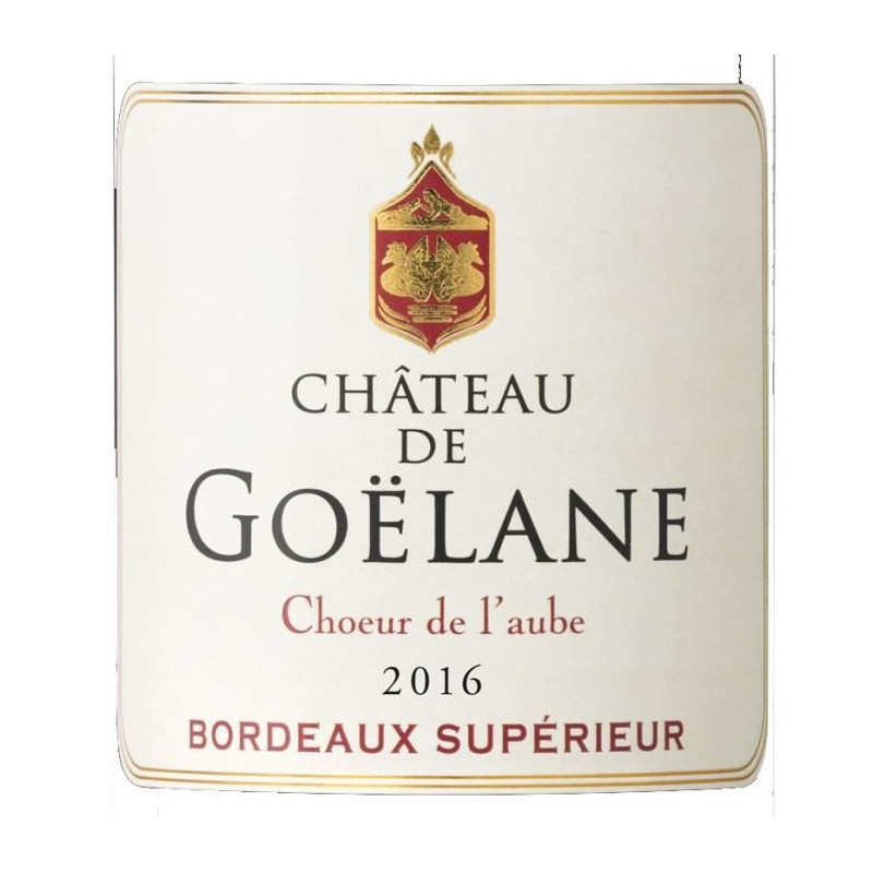 Chateau de Goelane 2016 Bordeaux Superieur - Vin rouge de bordeaux