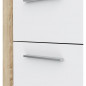 FINLANDEK Buffet bas PILVI contemporain decor chene sonoma et blanc mat - L 179 cm