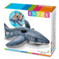 INTEX Bouee gonflable Grand Requin Blanc a Chevaucher Jeux de piscine 173 * 107 cm