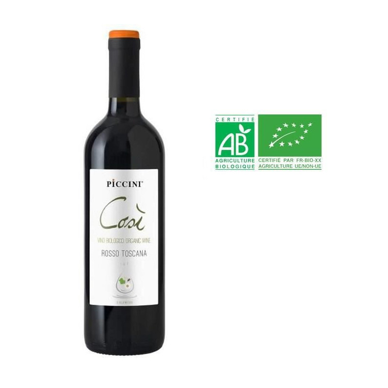 Cosi Piccini 2015 Toscana - Vin rouge dItalie - Bio