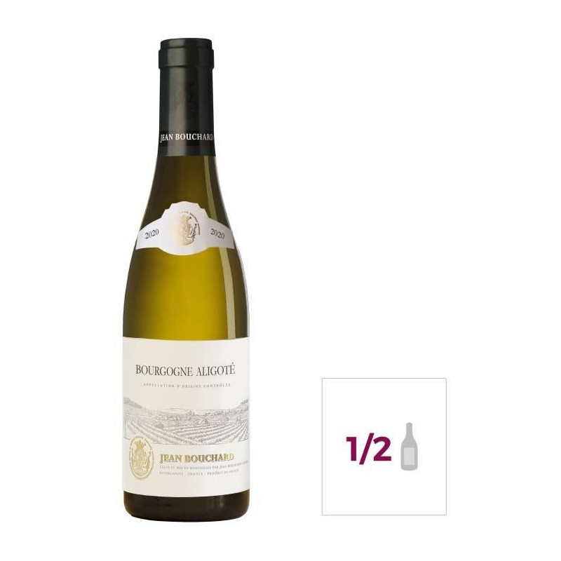 Jean Bouchard 2020 Bourgogne Aligote - Vin blanc de Bourgogne - 37,5 cl