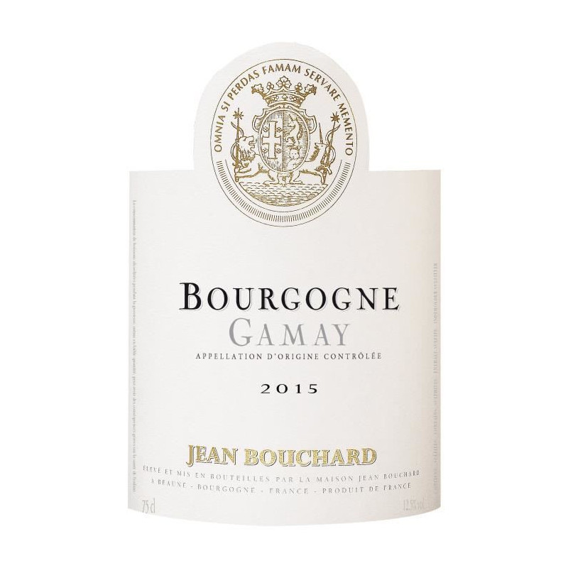 Jean Bouchard 2015 Bourgogne Gamay - Vin rouge de Bourgogne