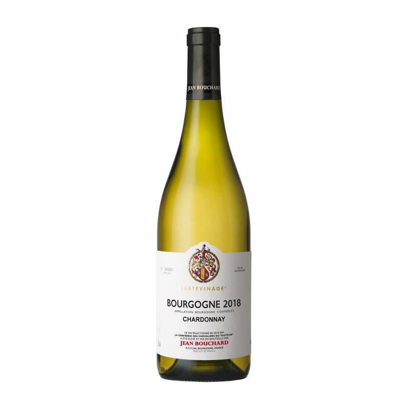 Jean Bouchard 2018 Bourgogne Chardonnay - Vin blanc de Bourgogne - Tastevinage