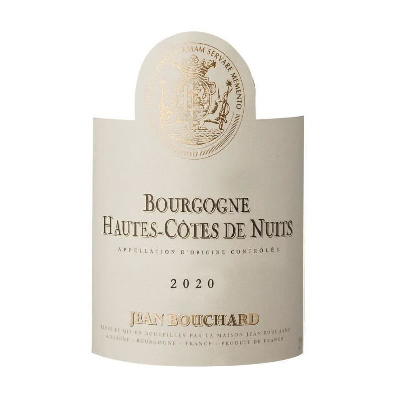 Jean Bouchard 2020 Bourgogne Hautes-Cotes De Nuits - Vin rouge de Bourgoen - 37,5 cl