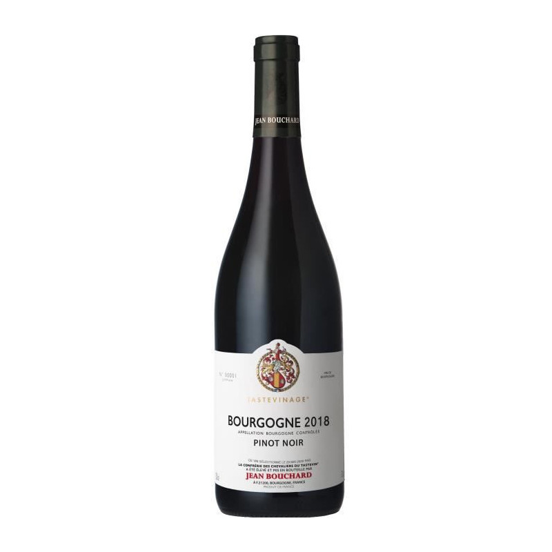 Jean Bouchard Tastevine 2018 Bourgogne Pinot Noir - Vin rouge de Bourgogne