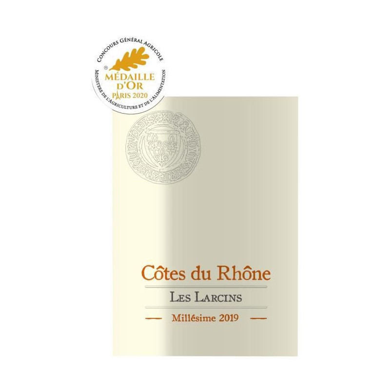 Les Larcins 2019 Cotes du Rhone - Vin rouge de la Vallee du Rhone