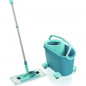 LEIFHEIT Clean Twist M Ergo mobile 52121 Kit de nettoyage sol - Balai a plat lave sol avec housse, seau a essorage facile, roule
