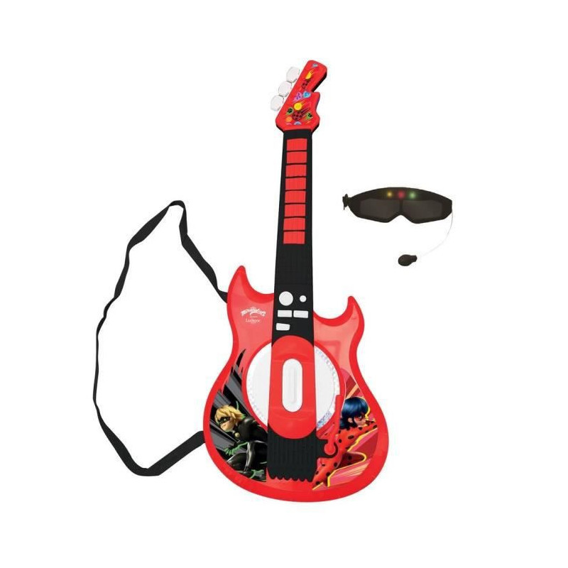 MIRACULOUS - Guitare Electronique Lumineuse avec lunettes equipees dun micro