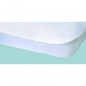Protege-matelas Alese impermeable Elasretane eponge bouclette 100% coton 80x190 cm blanc