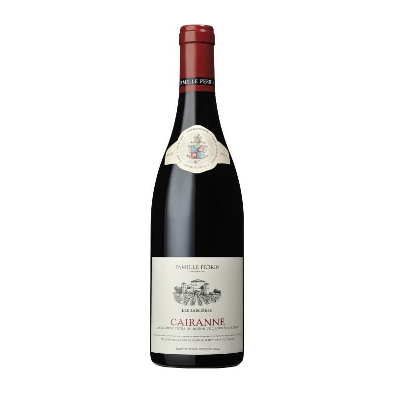 Famille Perrin Les Sablieres 2018 Cotes-du-Rhone Villages Cairanne - Vin rouge de la Vallee du Rhone