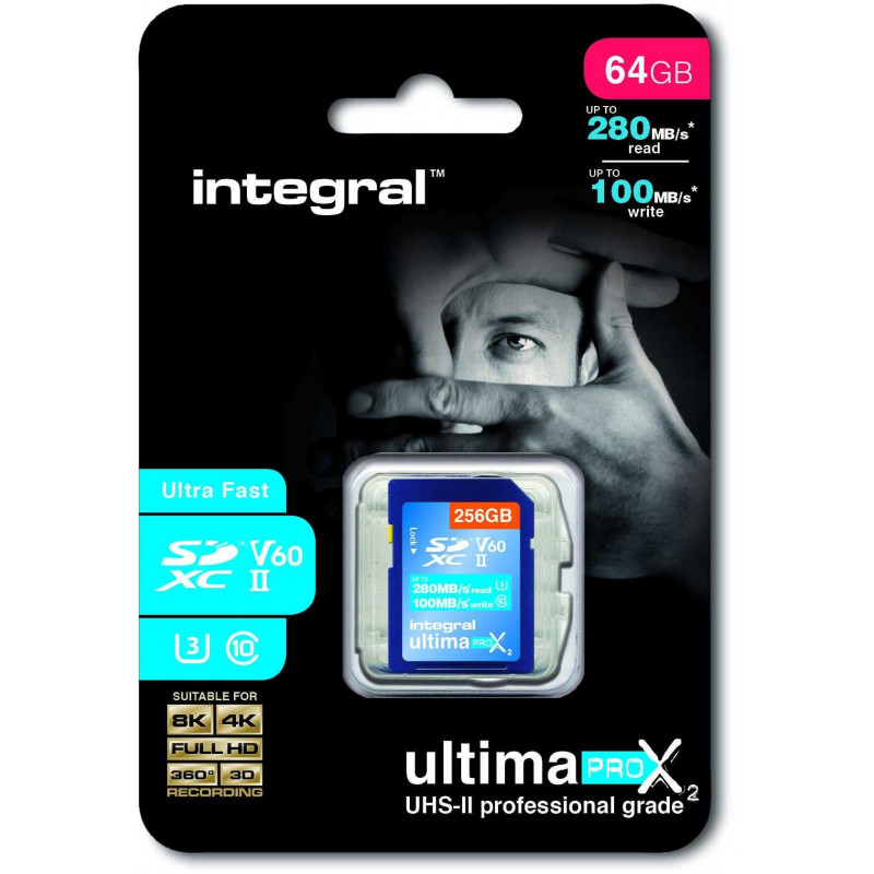 INTEGRAL Carte mémoire INTEGRAL INSDX 64 G 260/100 U 2